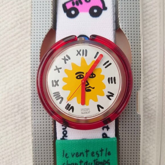 Swatch Pop Enjoy It PMK107 NOS 1990s Watch JC de Castelbajac Vintage Celestial - Picture 8 of 8